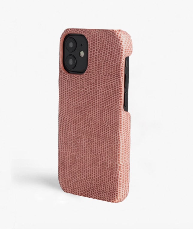 iPhone 12 Mini Deksel Lizard Rosa