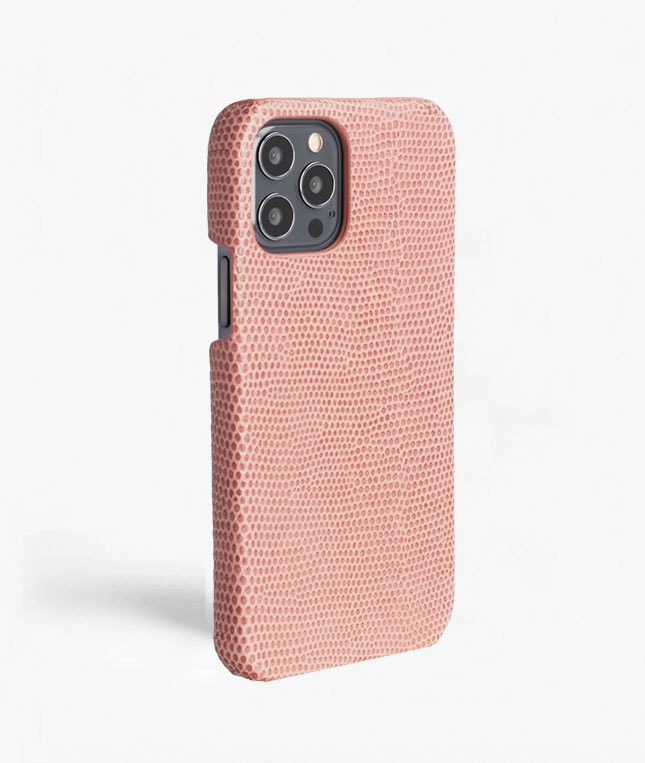 iPhone 12/iPhone 12 Pro Deksel Lizard Rosa Antico