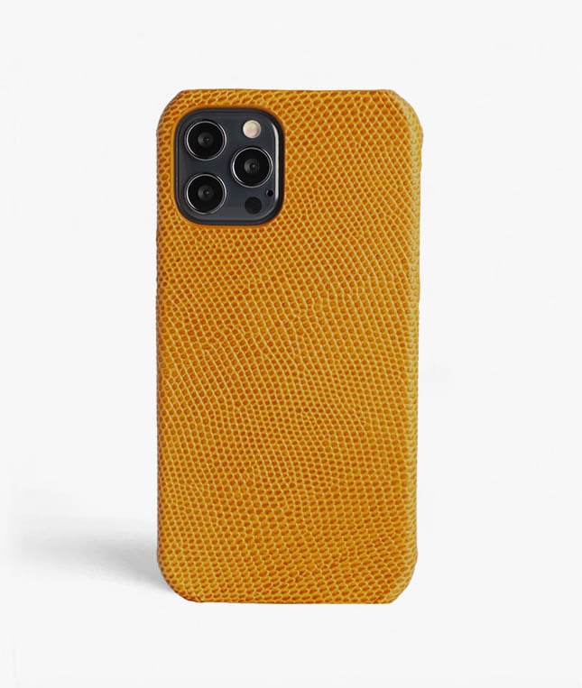 iPhone 12/iPhone 12 Pro Deksel Lizard Gul