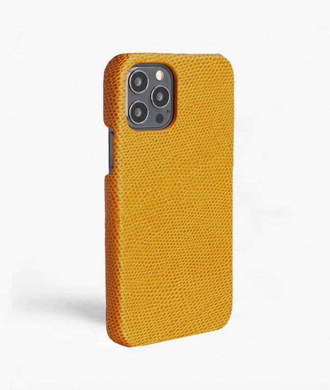 iPhone 12/iPhone 12 Pro Deksel Lizard Gul