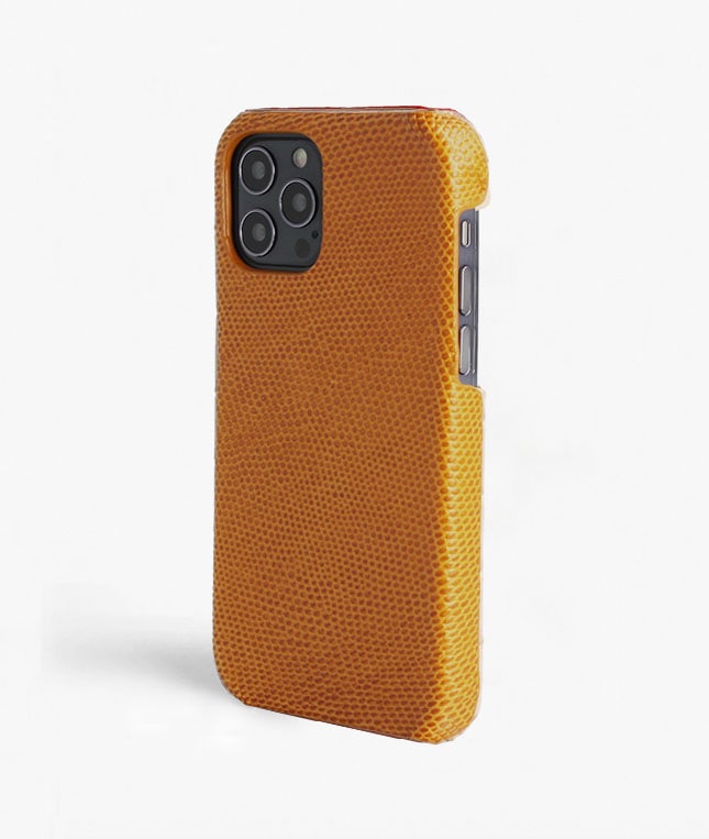iPhone 12/iPhone 12 Pro Deksel Lizard Gul