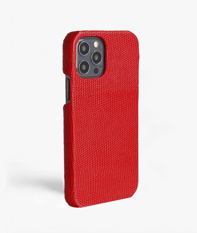 iPhone 12/iPhone 12 Pro Deksel Lizard Rød
