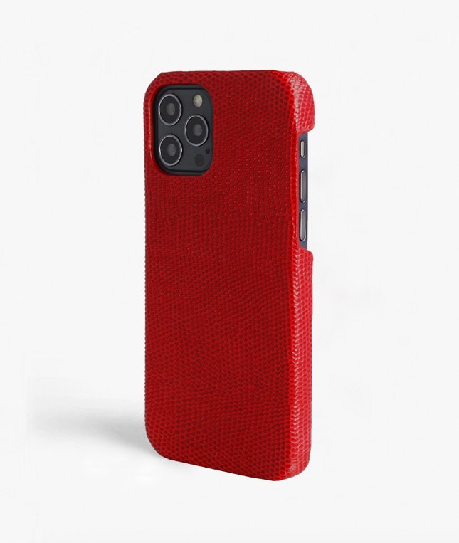 iPhone 12/iPhone 12 Pro Deksel Lizard Rød