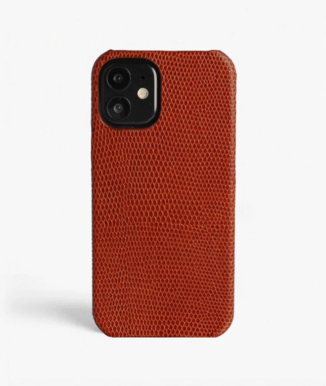 iPhone 12 Mini Deksel Lizard Brun