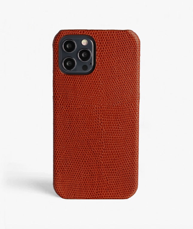 iPhone 12/iPhone 12 Pro Deksel Lizard Granata