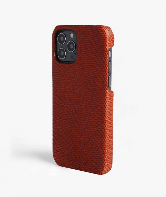 iPhone 12/iPhone 12 Pro Deksel Lizard Granata