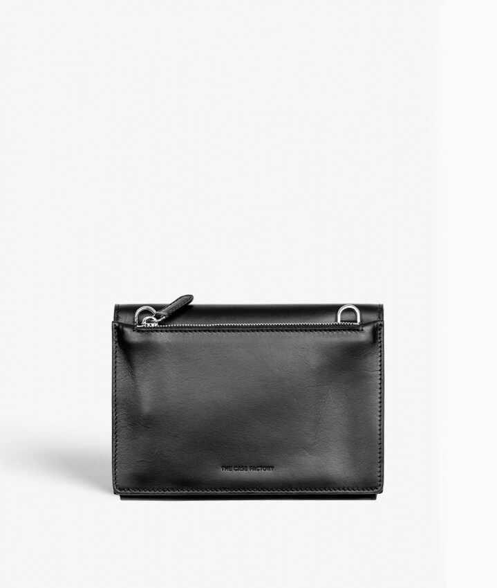 Mini Crossbody Bag Vegetable Tanned Svart