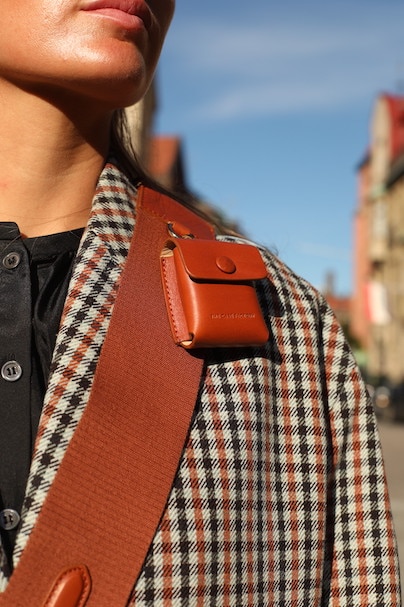 Festbart AirPods læreretui Vegetable Tanned Brown