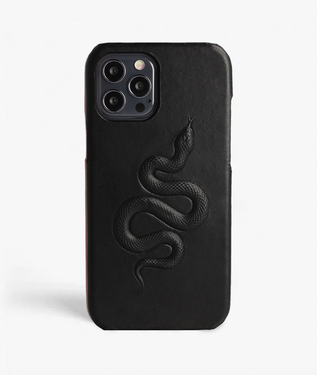 iPhone 12/iPhone 12 Pro Deksel Snake Svart