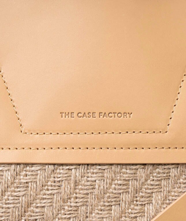 Classy Bag Jute Leather Vegetable Tanned Natural Beige