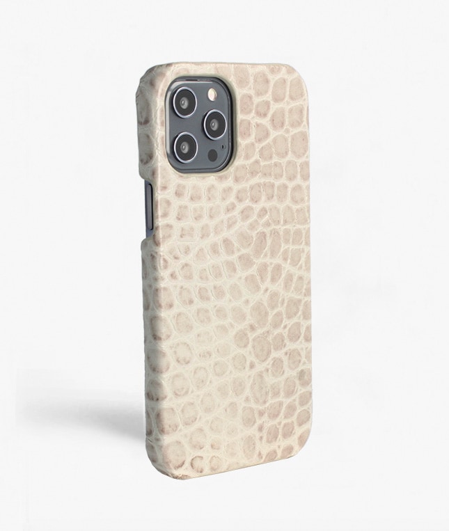 iPhone 12 Pro Max Deksel Croco Grey