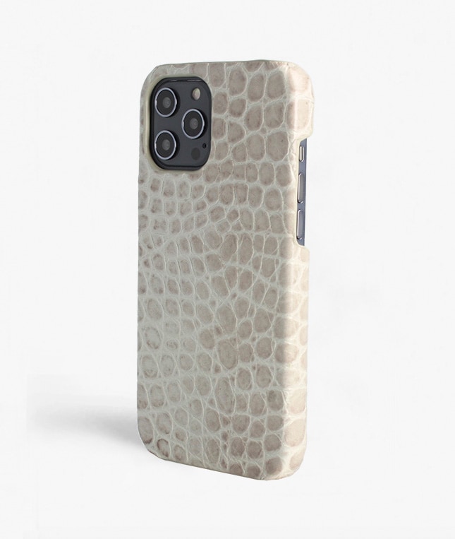 iPhone 12 Pro Max Deksel Croco Grey