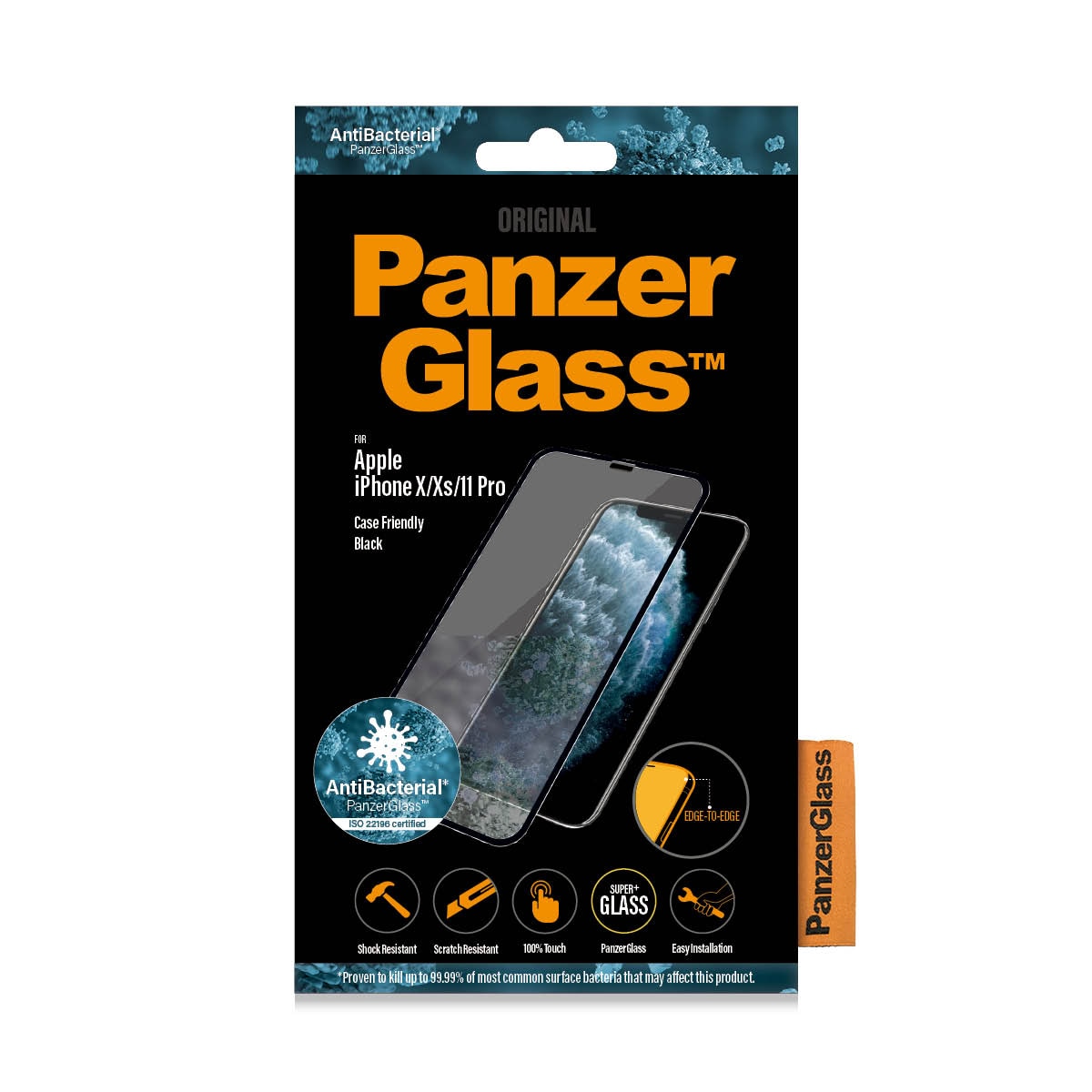 iPhone X/XS Skjermbeskytter i ripemotstandig herdet glass - Edge-to-Edge