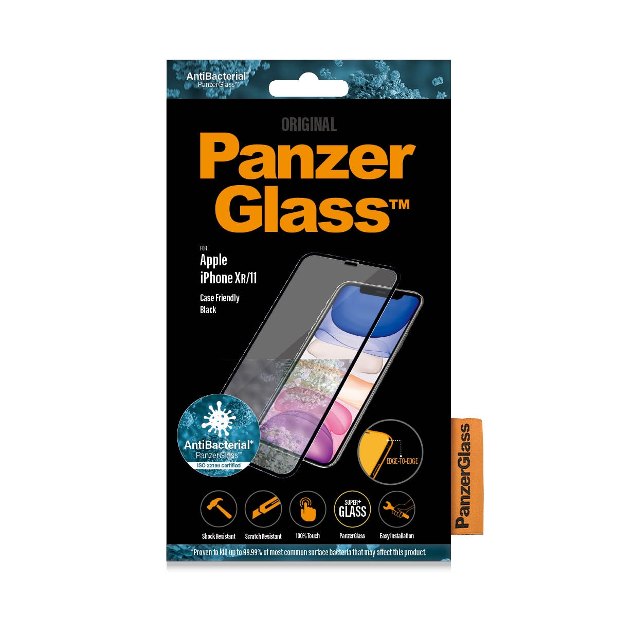 iPhone Xr Skjermbeskytter i ripemotstandig herdet glass - Edge-to-Edge
