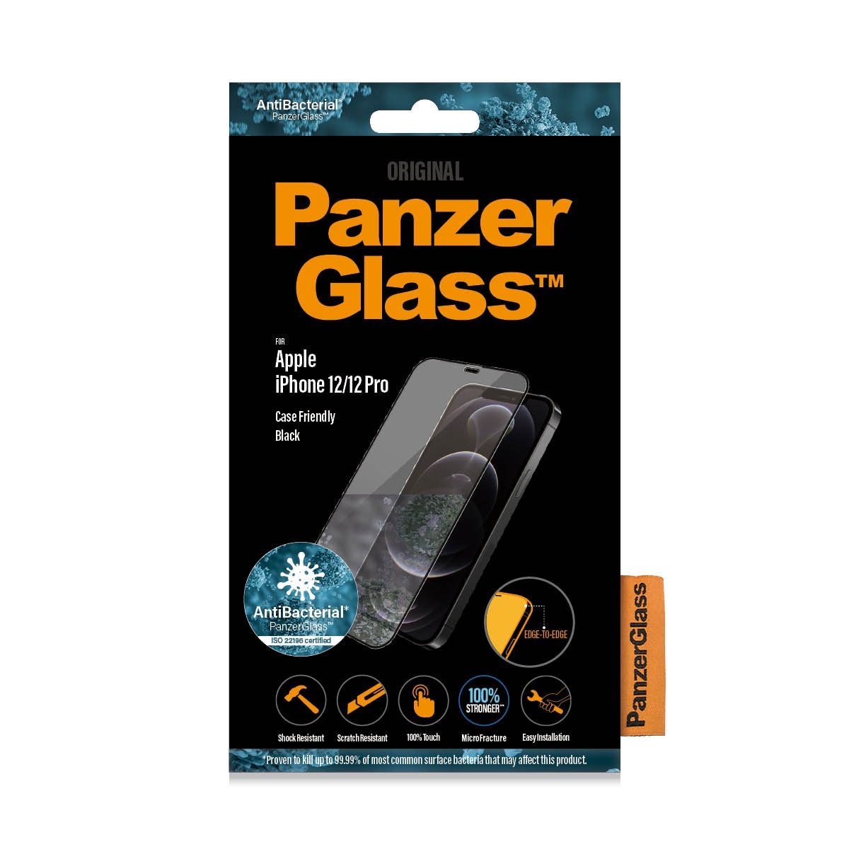 iPhone 12/iPhone 12 Pro Skjermbeskytter i ripemotstandig herdet glass - Edge-to-Edge