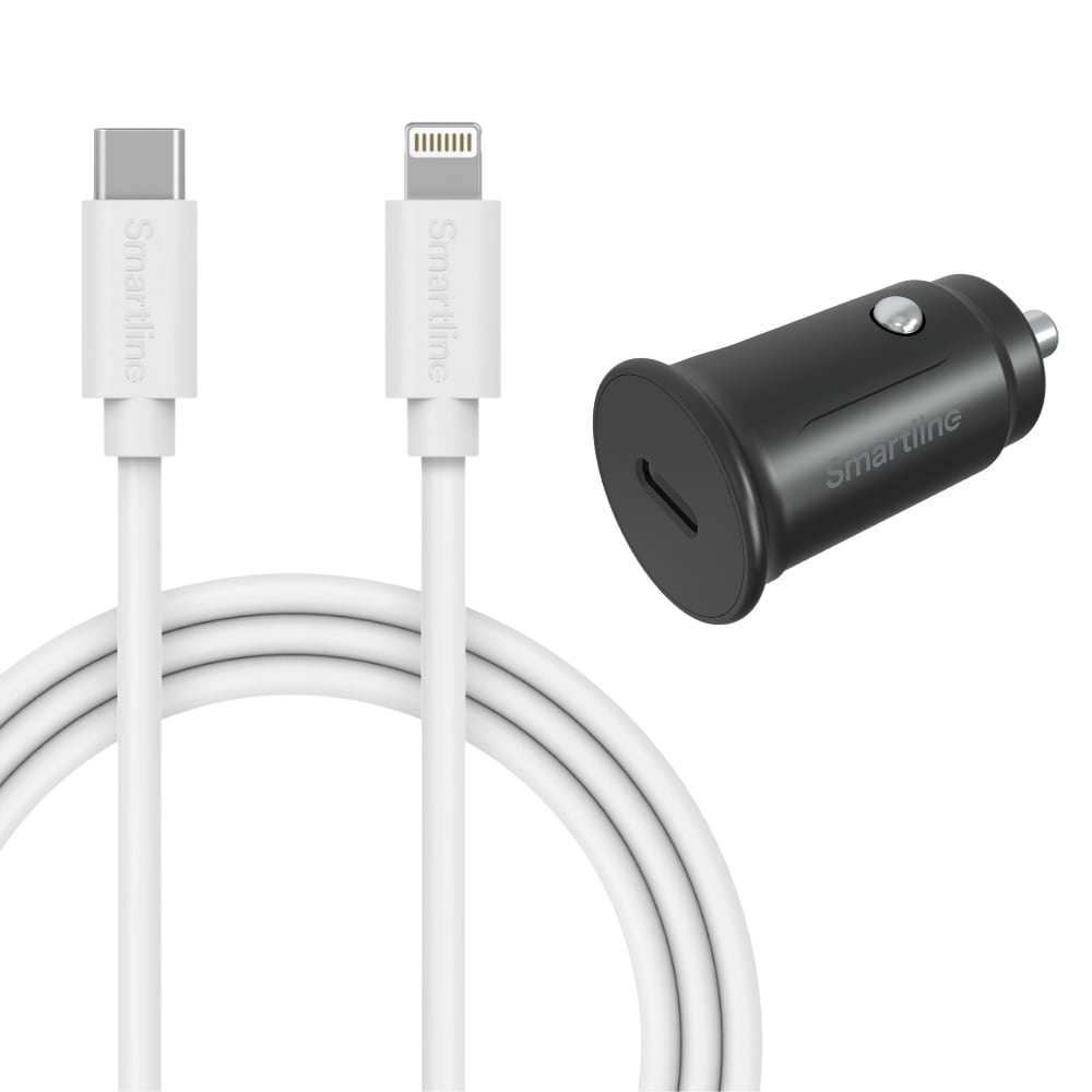 Billader USB-C til Lightning – 1m kabel & lader – Smartline