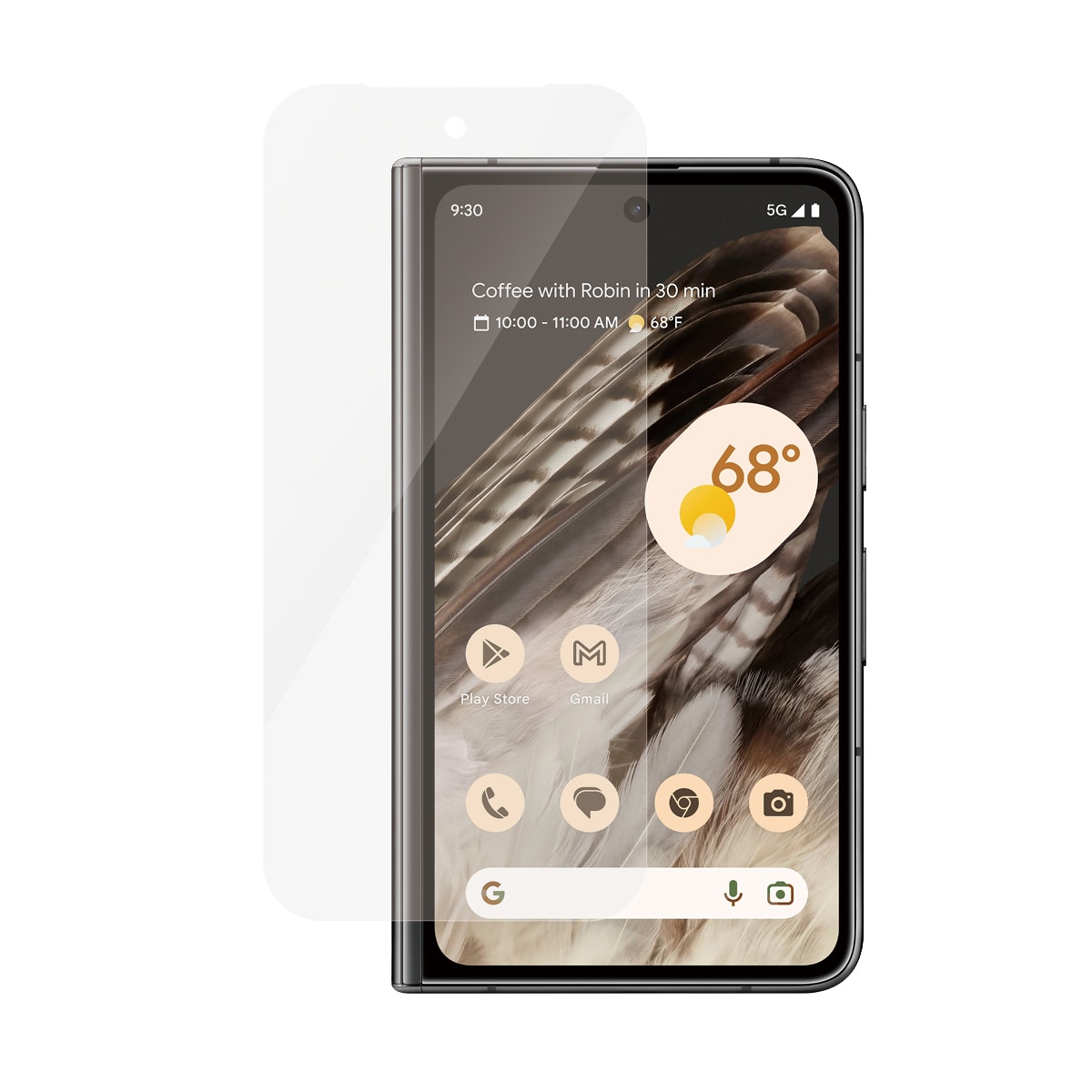 Google Pixel 9 Pro Fold Ytre skjermbeskytter i ripebestandig herdet glass - Ultra Wide Fit