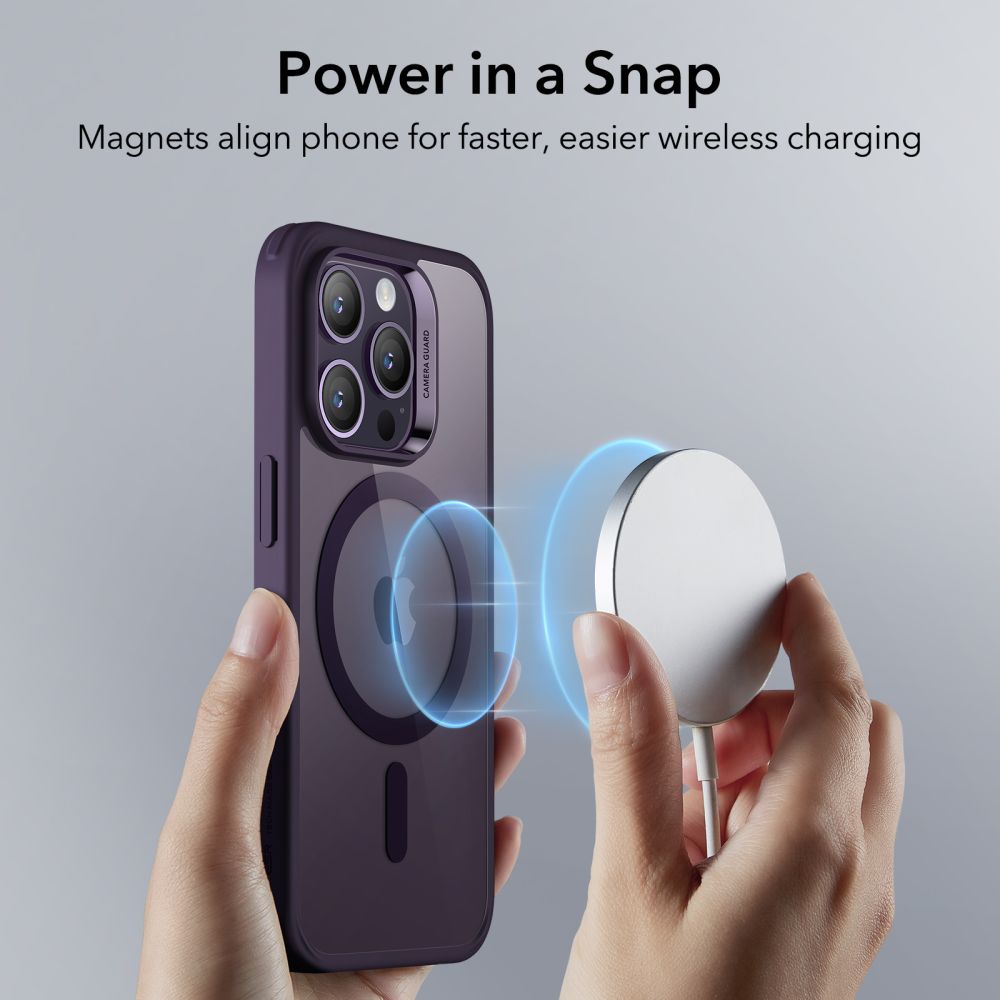iPhone 14 Pro Classic Hybrid-deksel MagSafe, Lilla
