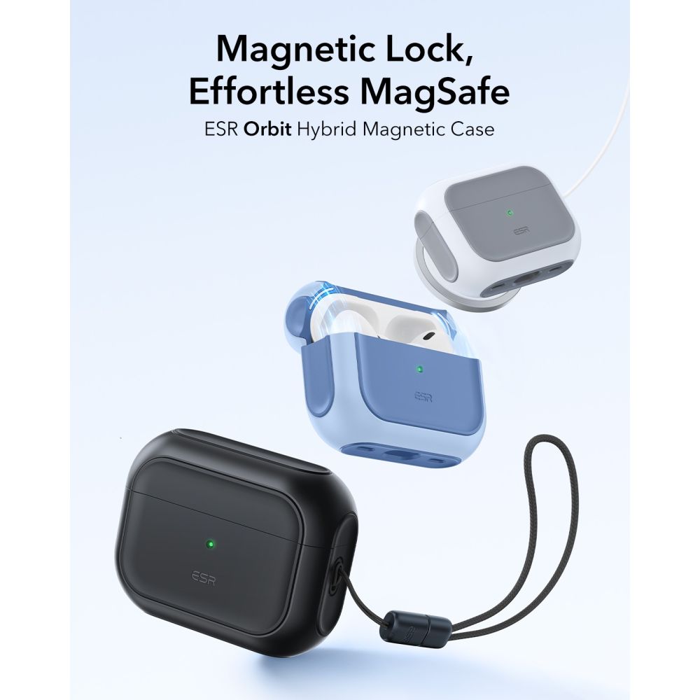 Apple AirPods Pro 3 Deksel Orbit MagSafe, Hvit