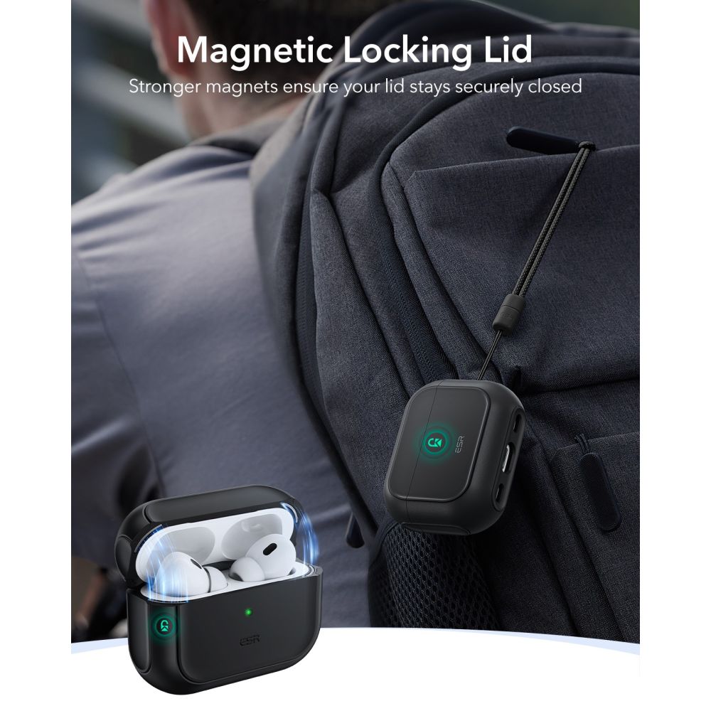 Apple AirPods Pro 3 Deksel Orbit MagSafe, Svart