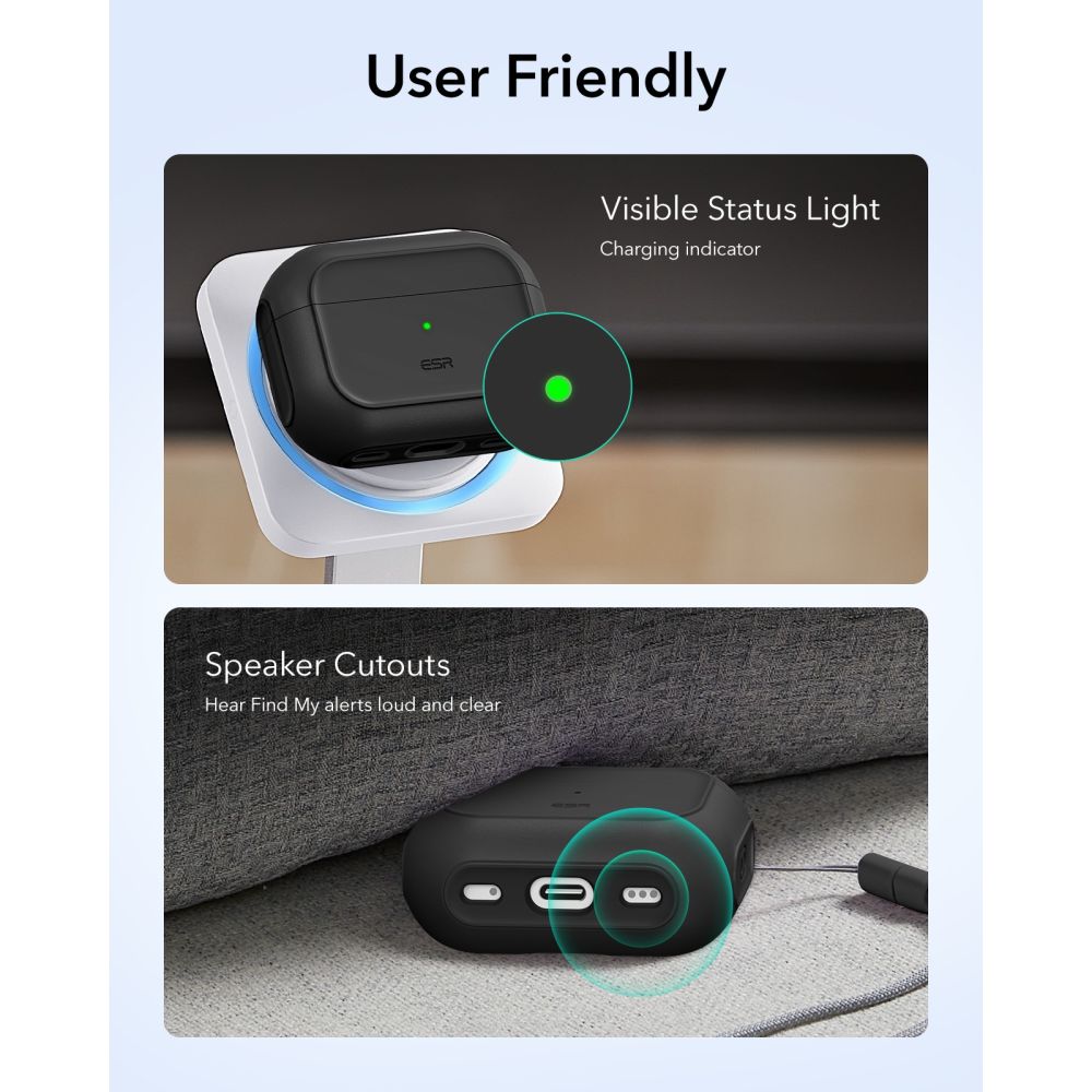 Apple AirPods Pro 3 Deksel Orbit MagSafe, Svart