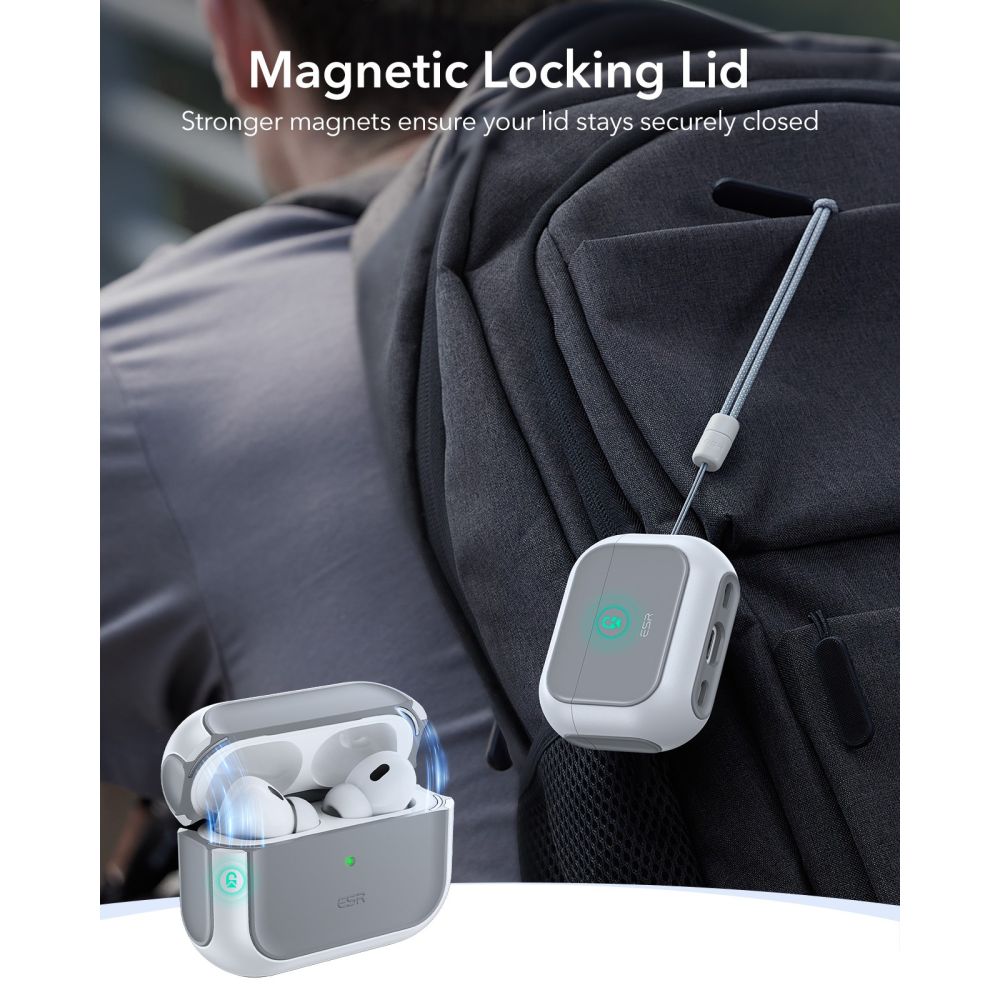 Apple AirPods Pro 3 Deksel Orbit MagSafe, Hvit