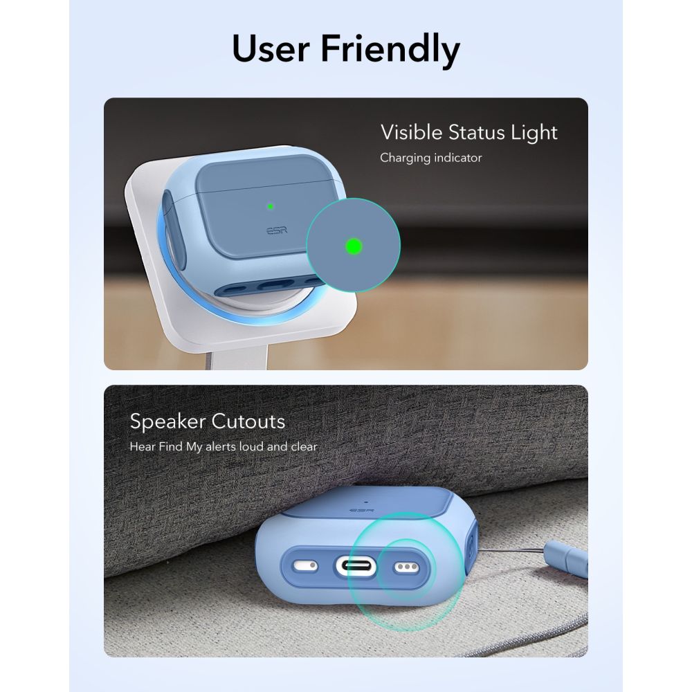 Apple AirPods Pro 3 Deksel Orbit MagSafe, Blå