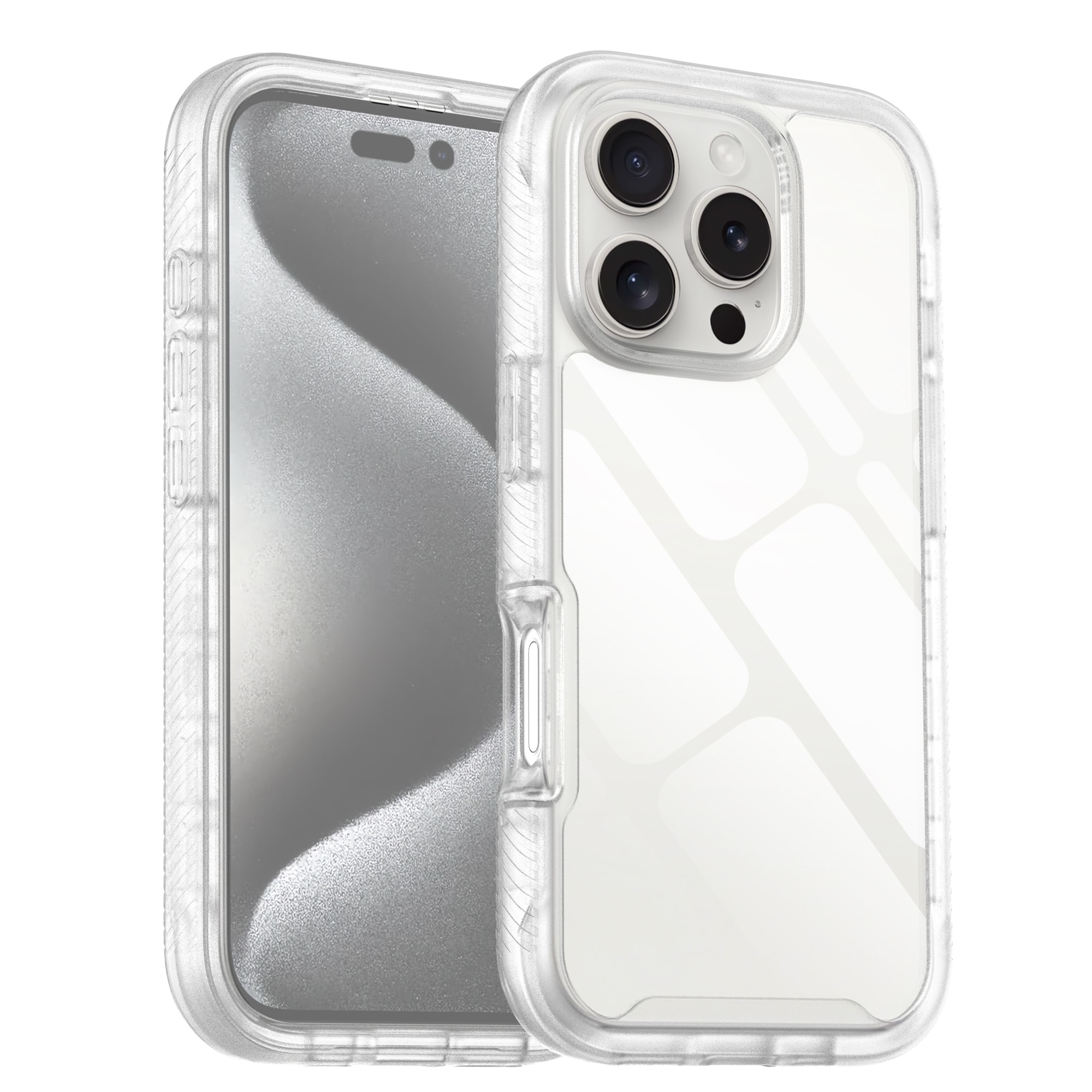 iPhone 16 Pro Deksel Full Protection, Gjennomsiktig