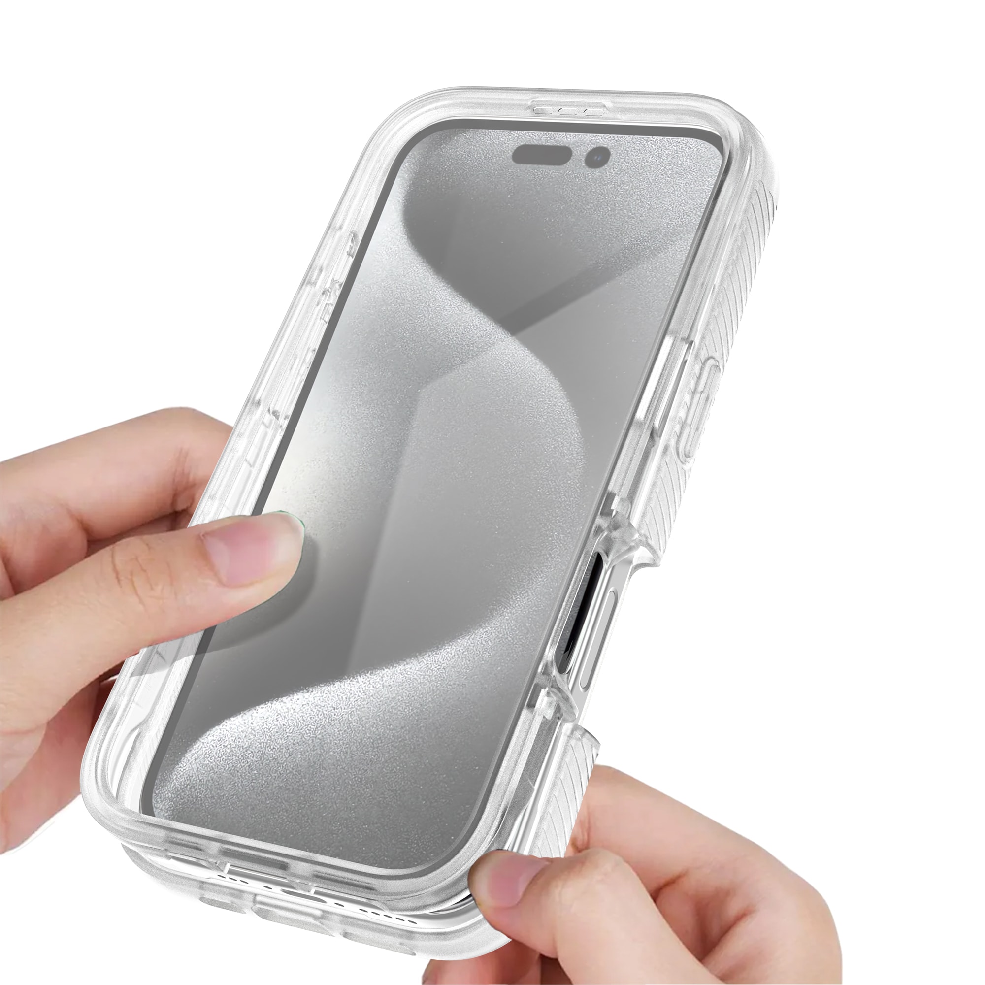 iPhone 16 Pro Deksel Full Protection, Gjennomsiktig