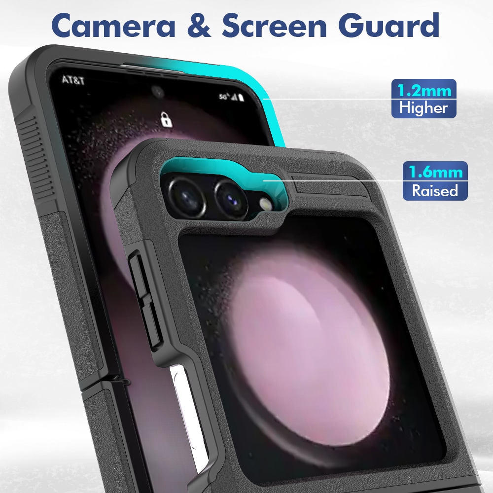 Samsung Galaxy Z Flip 7 Hybrid-deksel Off-road, Svart
