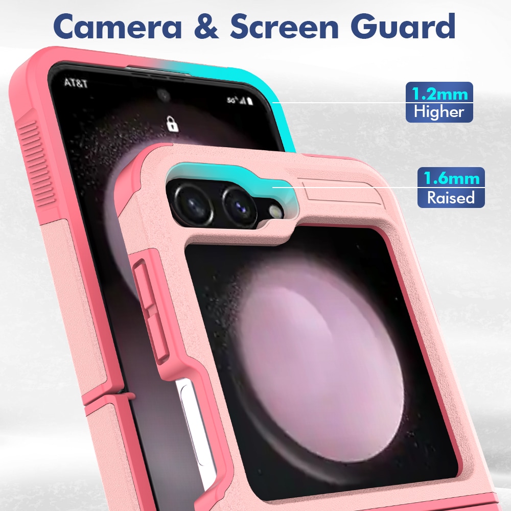 Samsung Galaxy Z Flip 7 FE Hybrid-deksel Off-road, Rosa