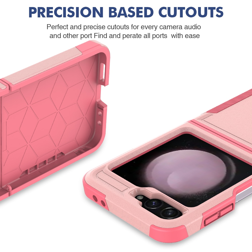 Samsung Galaxy Z Flip 7 FE Hybrid-deksel Off-road, Rosa