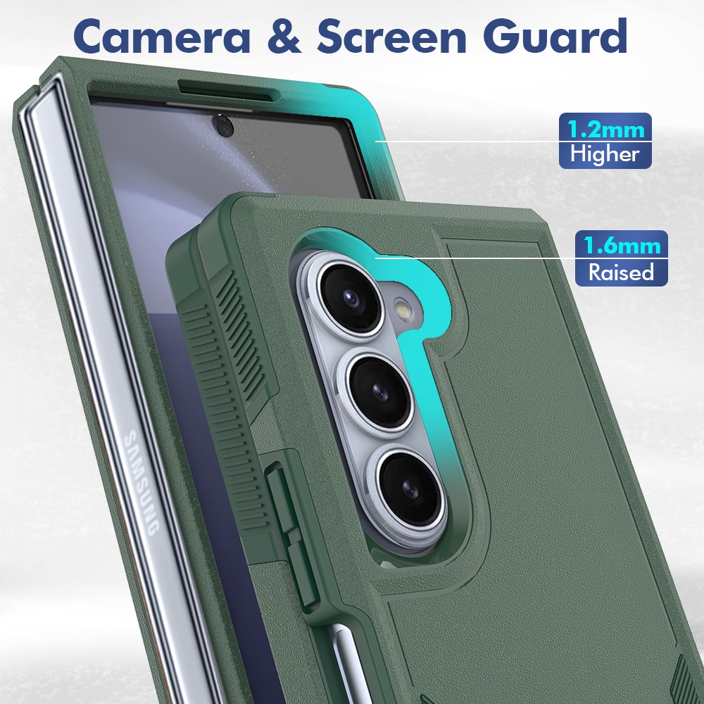 Samsung Galaxy Z Fold 6 Hybrid-deksel Off-road, Grønn