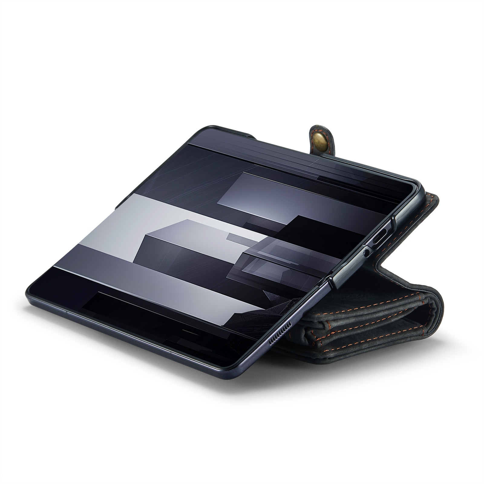 Samsung Galaxy Z Fold 6 Romslig lommeboketui med mange kortlommer, Grå