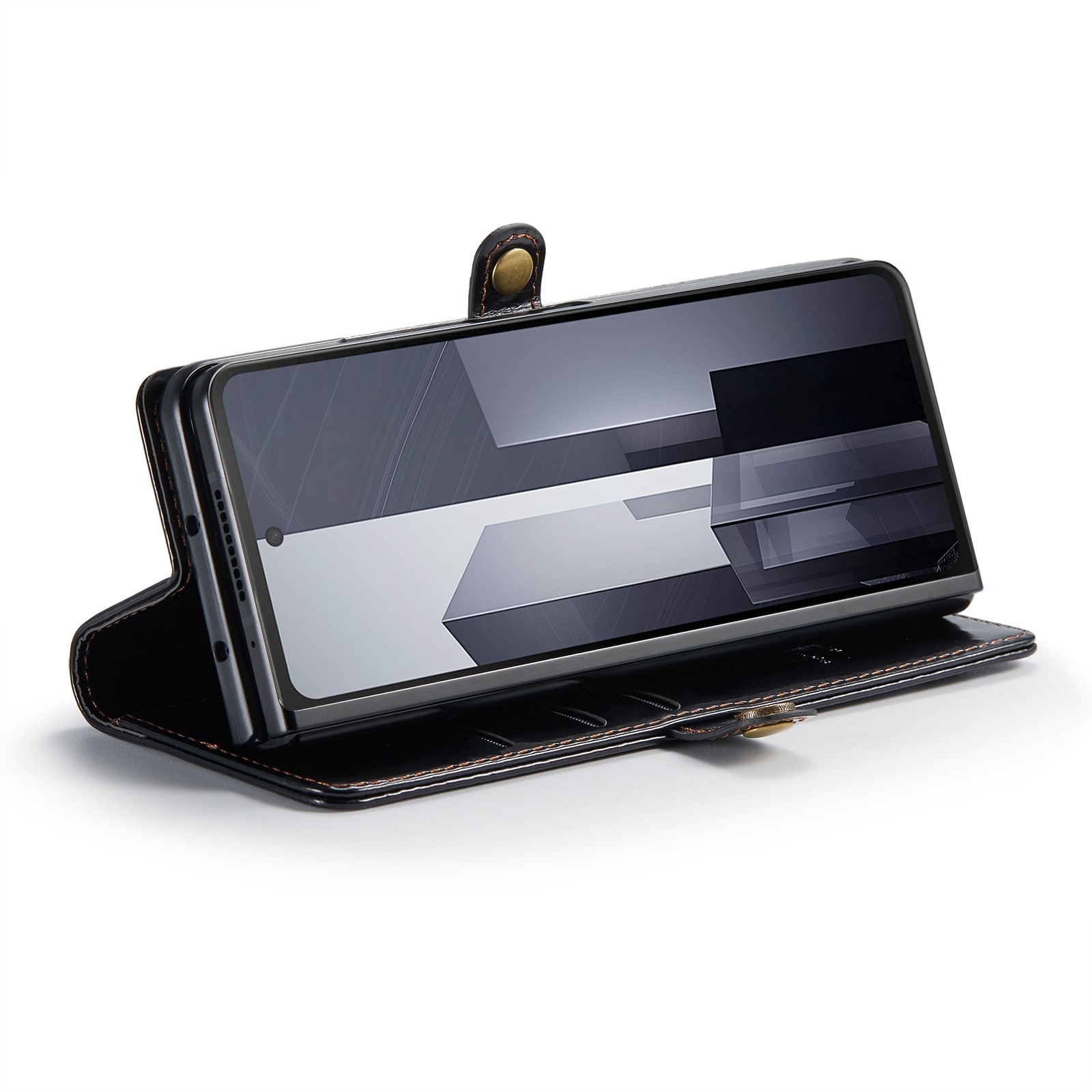 Samsung Galaxy Z Fold 6 Etui i skinn Svart