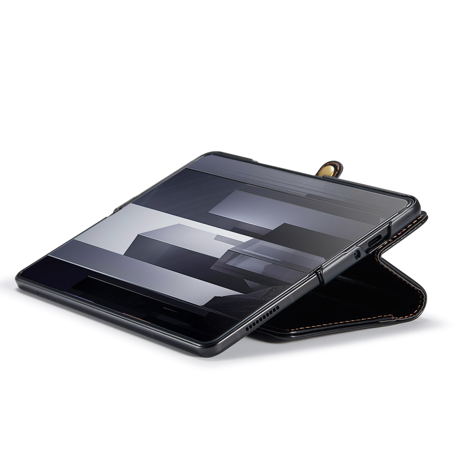 Samsung Galaxy Z Fold 6 Etui i skinn Svart