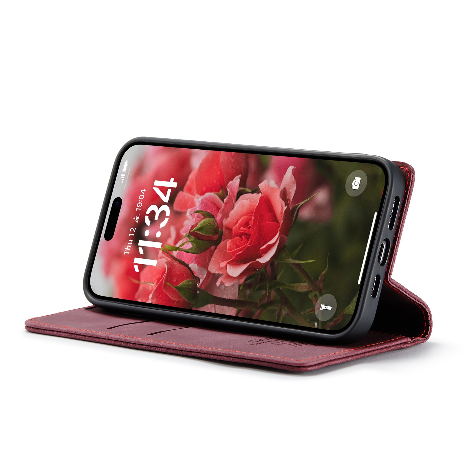 iPhone 16 Slankt lommeboketui, Rød