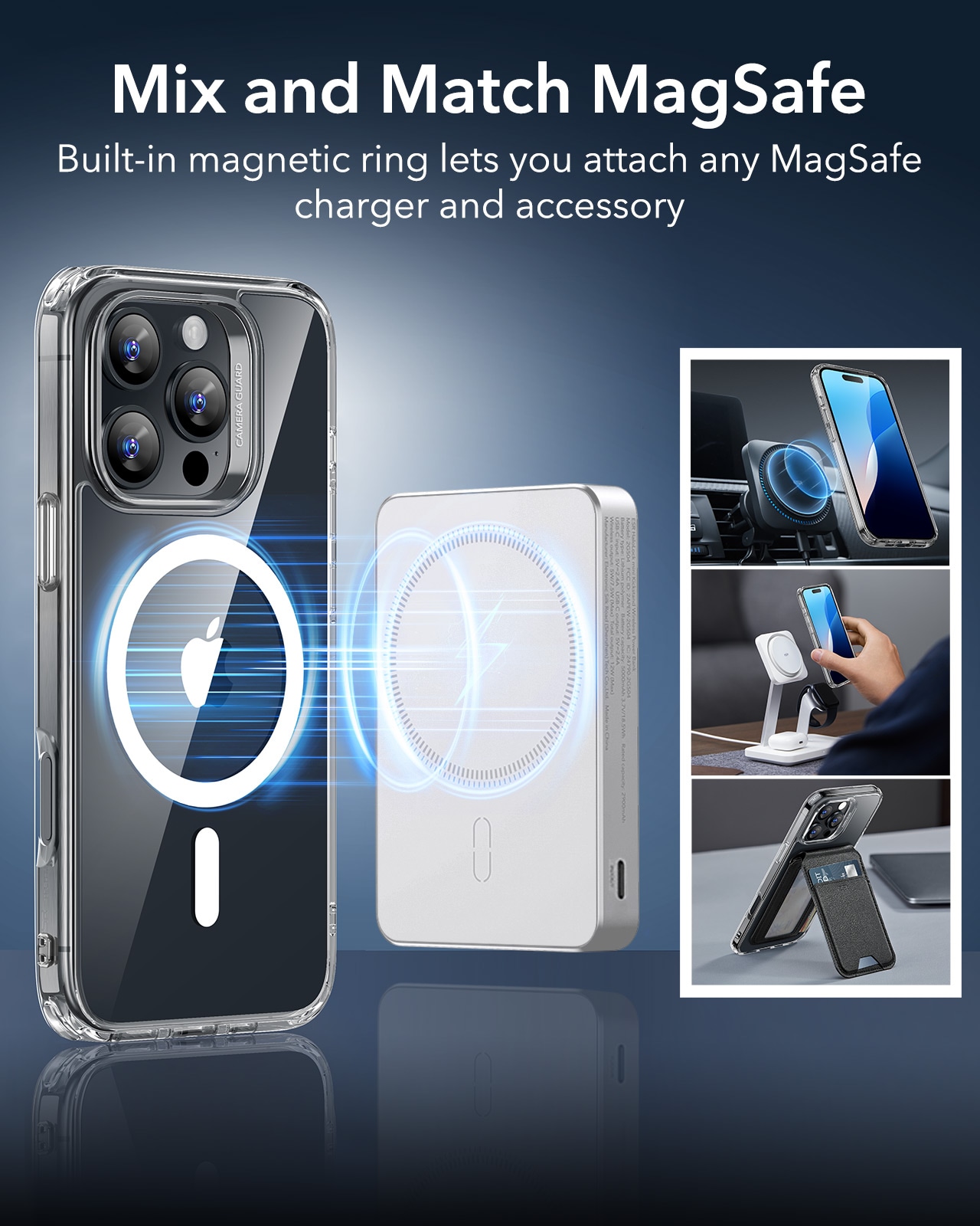 iPhone 16 Pro Classic Hybrid-deksel MagSafe, Clear