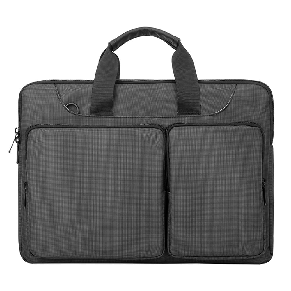 14" laptopsveske med stropp og lommer, Grå