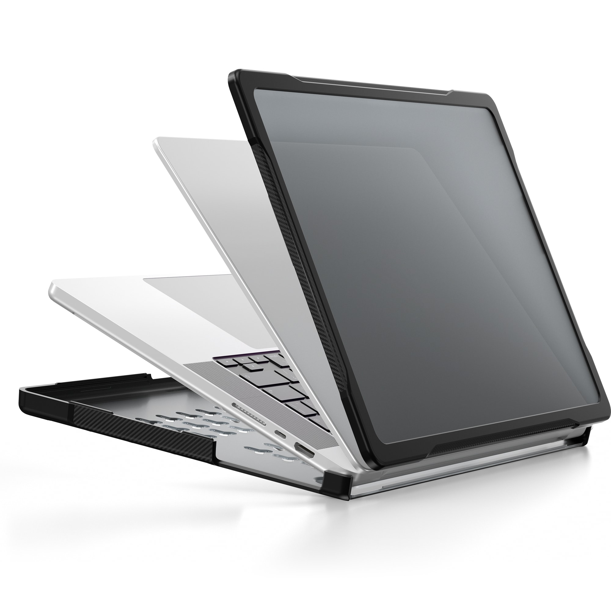 Apple MacBook Pro 16 2024 Støtsikkert Hybrid-deksel, Svart