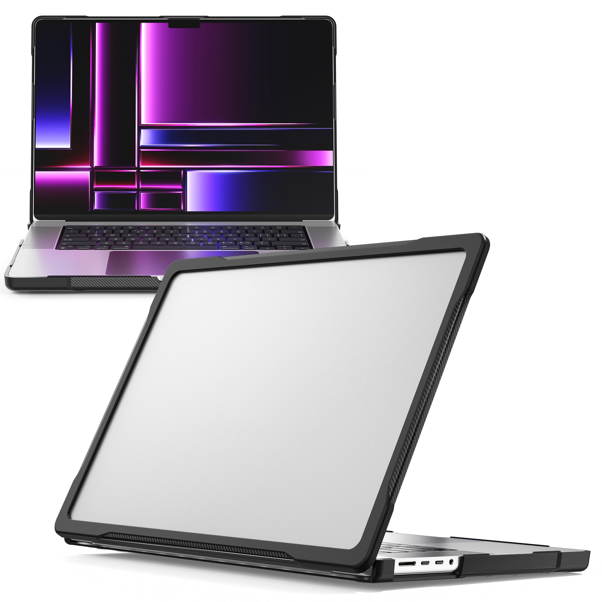 Apple MacBook Pro 16 2021 Støtsikkert Hybrid-deksel, Gjennomsiktig