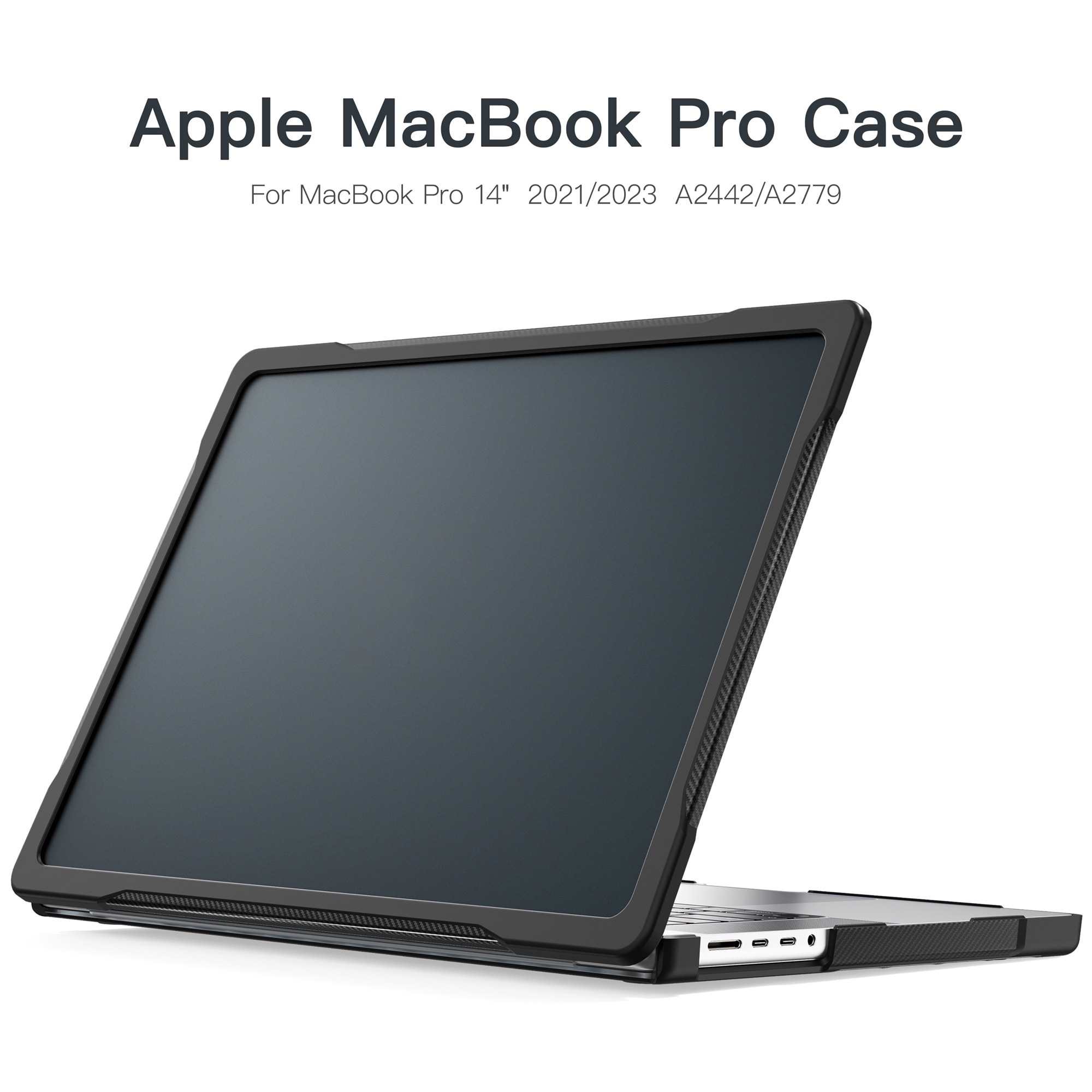 Apple MacBook Pro 14 2023 Støtsikkert Hybrid-deksel, Svart