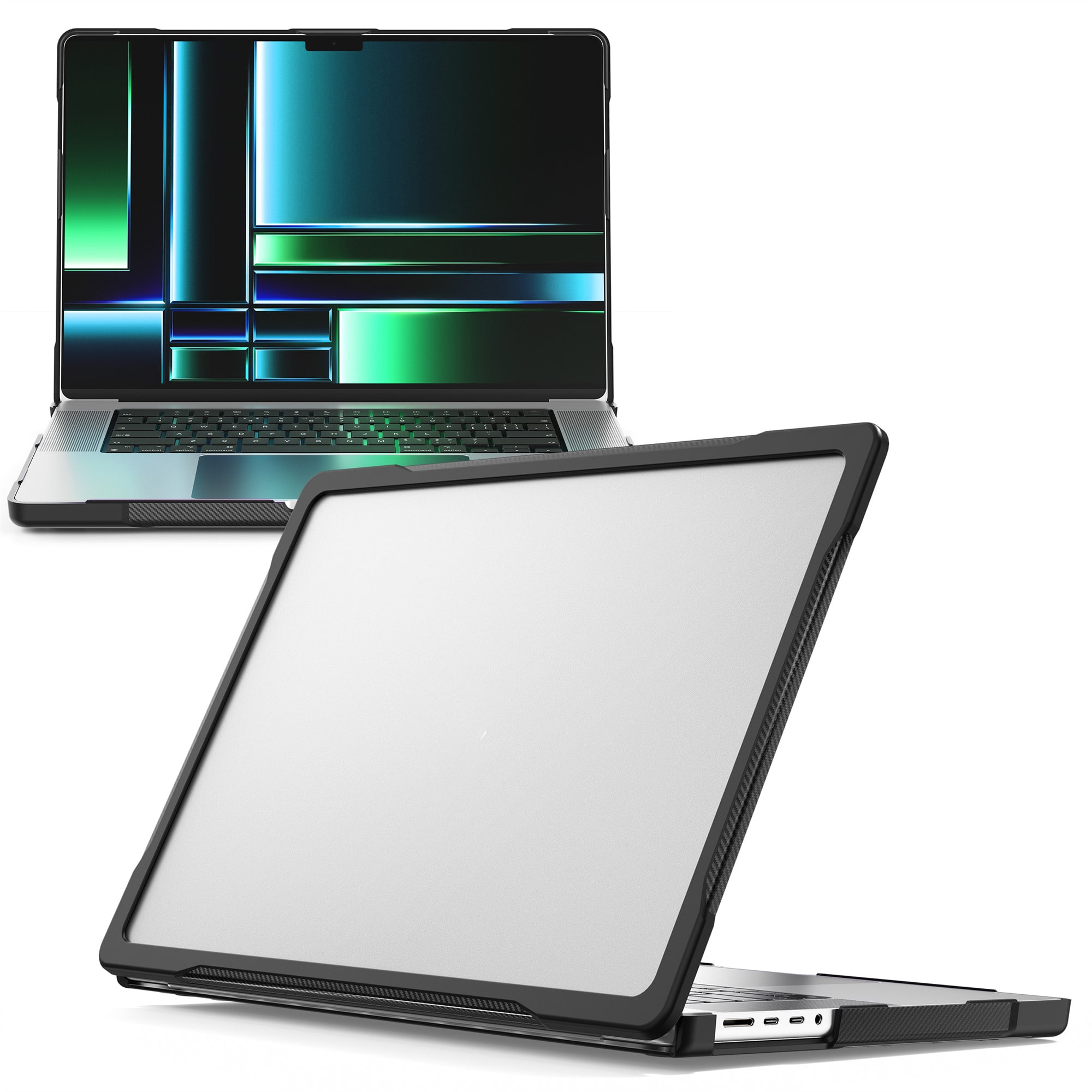 Apple MacBook Pro 14 2021 Støtsikkert Hybrid-deksel, Gjennomsiktig