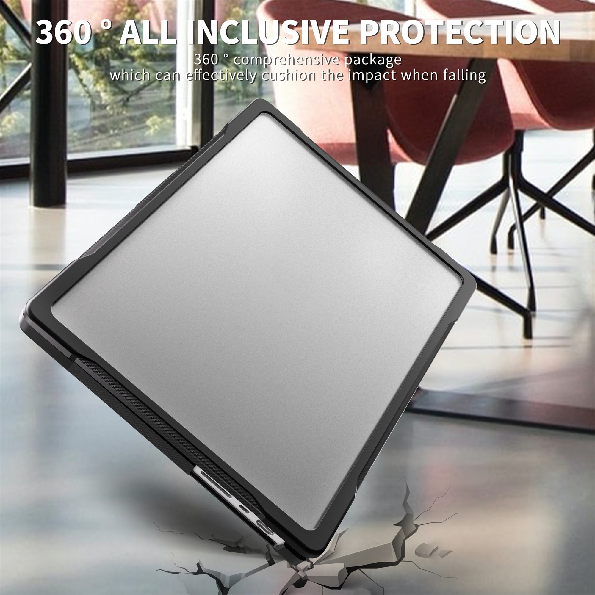 Apple MacBook Pro 14 2021 Støtsikkert Hybrid-deksel, Gjennomsiktig