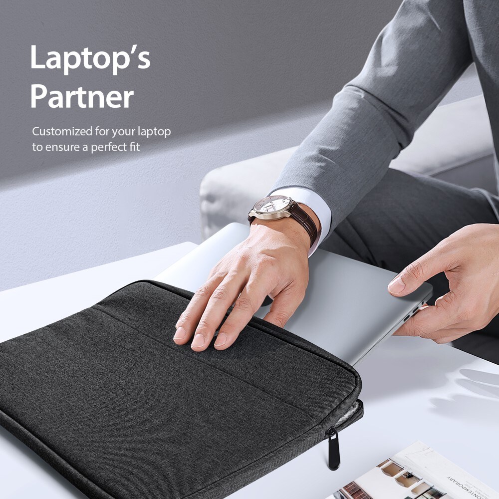 Laptop-etui til 13,9" laptop, Svart