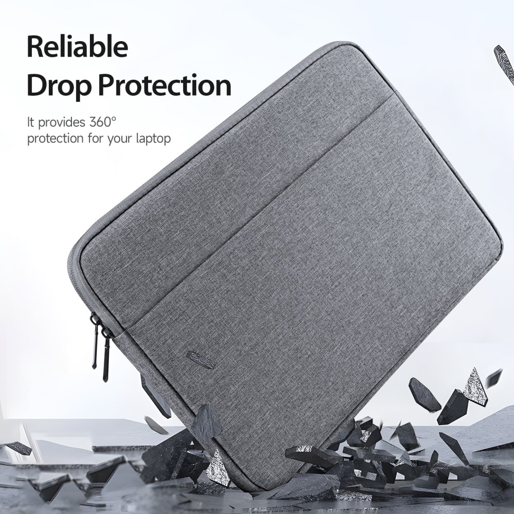 Laptop-etui til 13,9" laptop, Mörkgrå