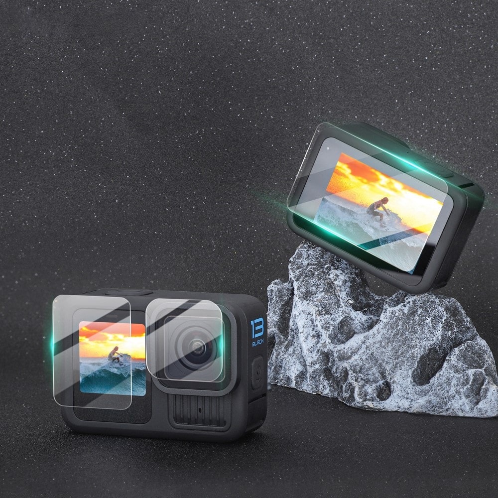 GoPro Hero 13 Skjermbeskytter & Linsebeskytter i Herdet Glass