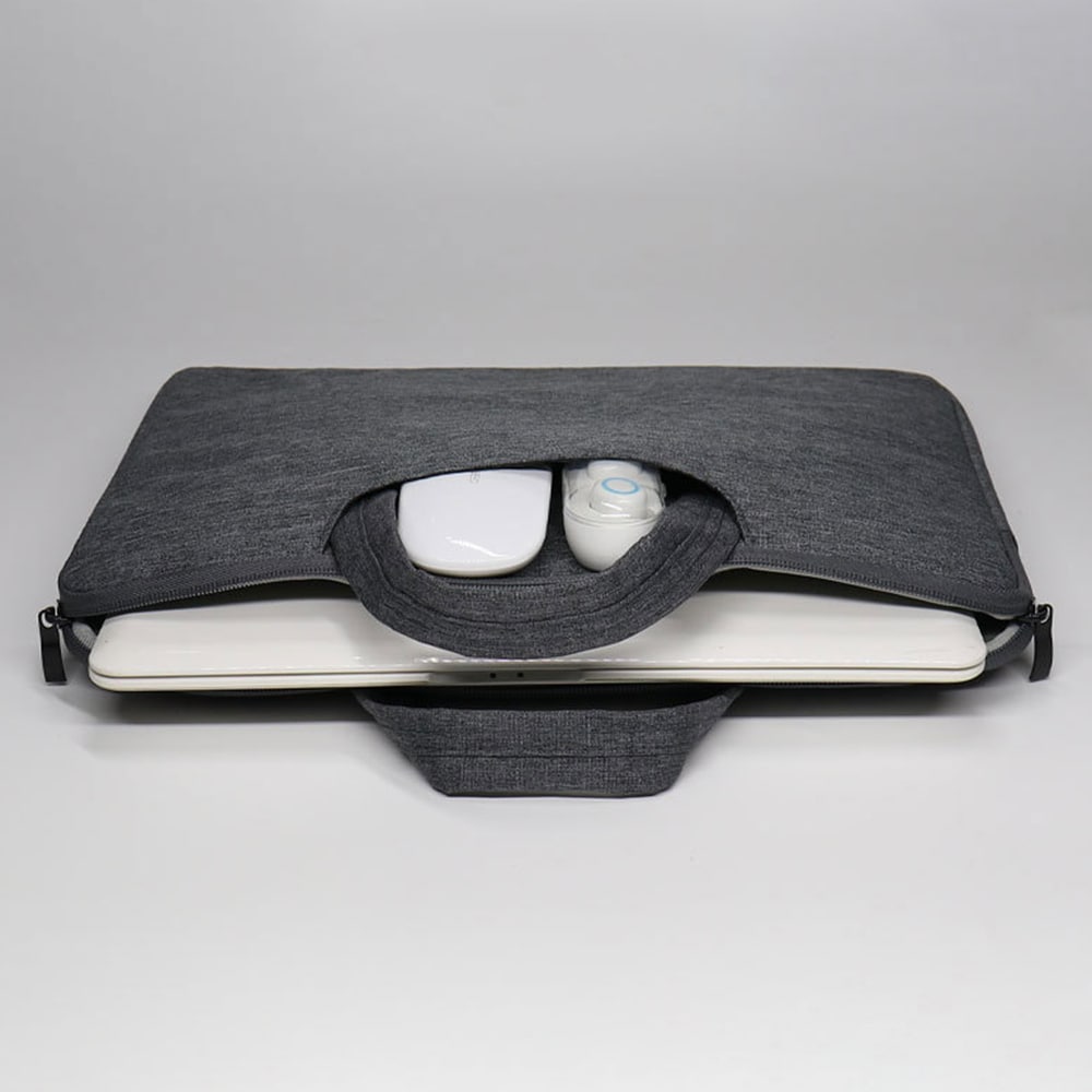 Laptop-etui med håndtak for 15,6" laptop, Mörkgrå
