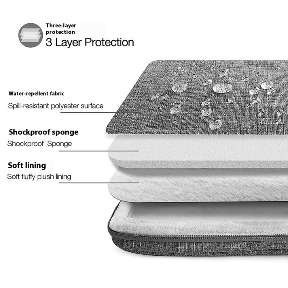 Laptop-etui med håndtak for 15,6" laptop, Mörkgrå