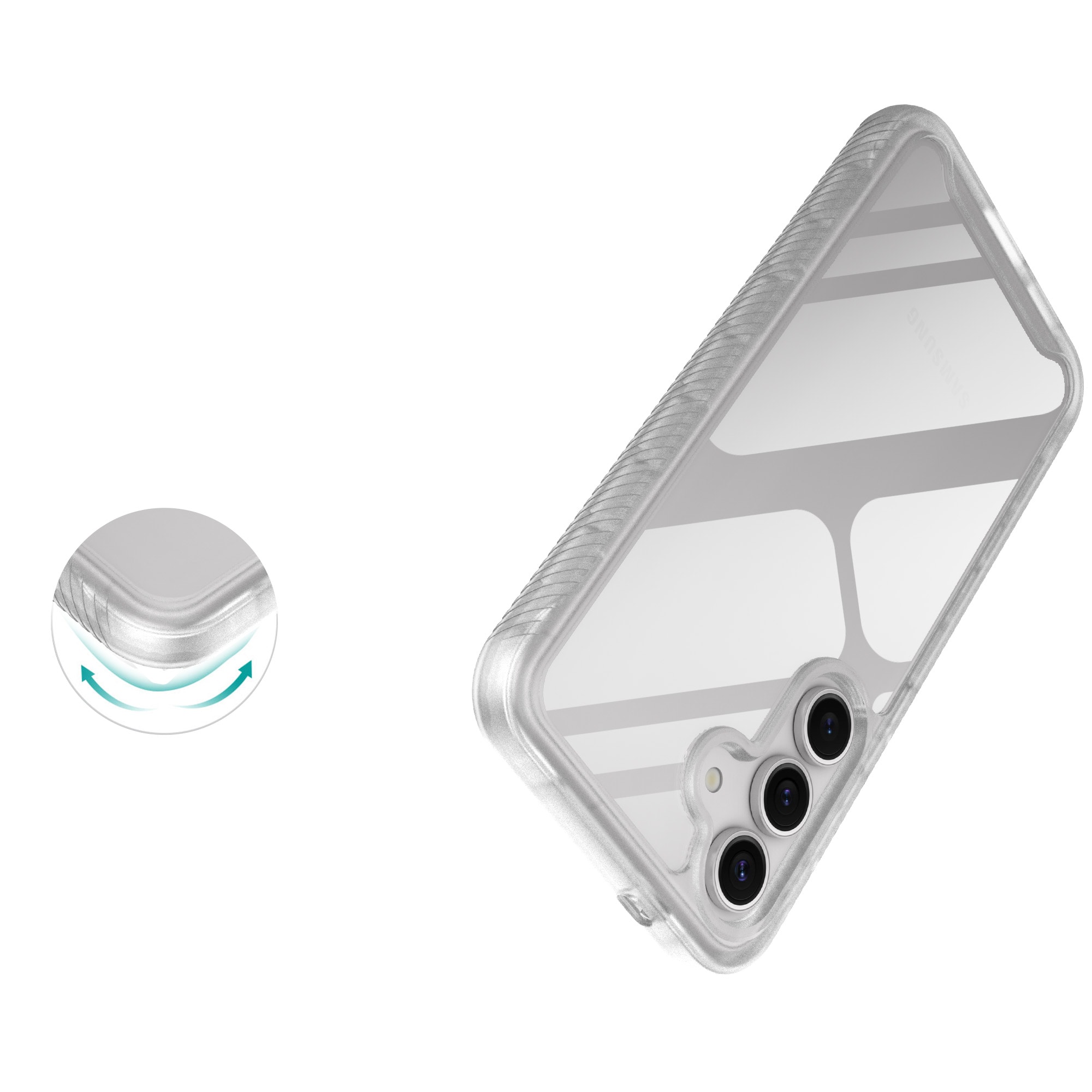 Samsung Galaxy S25 Plus Deksel Full Protection, Gjennomsiktig